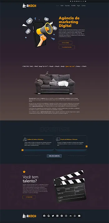 Site Alexandre Koch — Site da agência desenvolvido pela Agência Alexandre Koch