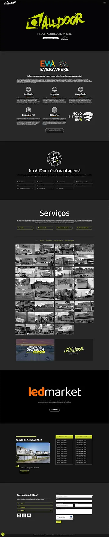 Site Alldoor Publicidade — Site institucional desenvolvido pela Agência Alexandre Koch
