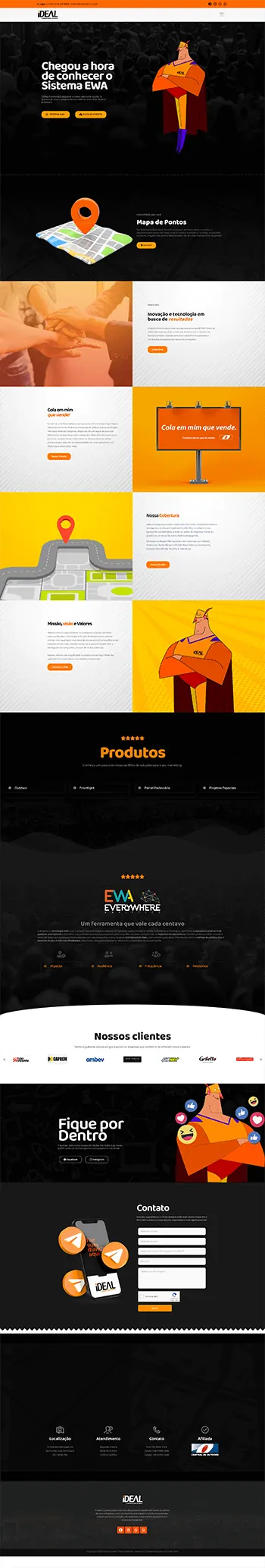 Site Ideal Outdoor — Site institucional desenvolvido pela Agência Alexandre Koch