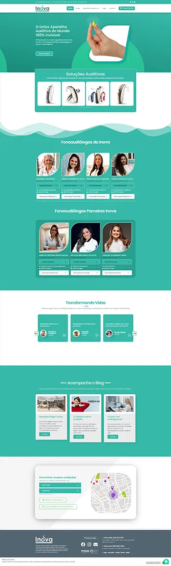 Site Inova PVH — Site institucional desenvolvido pela Agência Alexandre Koch