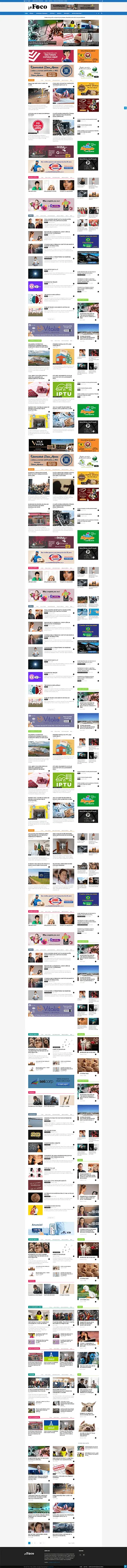 Site Jornal In Foco — Portal de notícias desenvolvido pela Agência Alexandre Koch