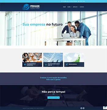 Site Primare Consultoria — Site institucional desenvolvido pela Agência Alexandre Koch